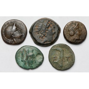 Greece, Bronzes - set (5pcs)