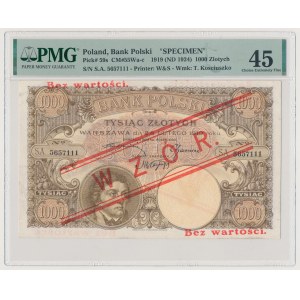 MODEL 1,000 zloty 1919 - low imprint