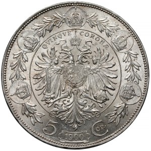 Autriche, François-Joseph Ier, 5 couronnes 1900