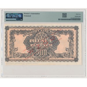 MODEL 500 zlotych 1944 ...owe - Az 123456 / 789000