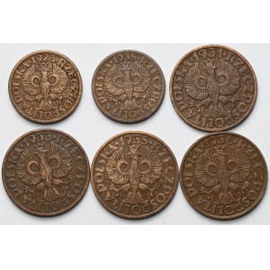 1 and 2 pennies 1928-1936 - set (6pcs)