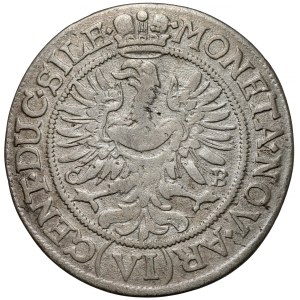 Śląsk, Ludwika Regentka, 6 krajcarów 1673, Brzeg