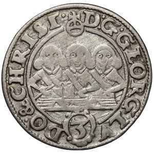 Silesia, Three Brothers, 3 krajcary 1653, Brzeg