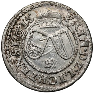 Silesia, Karl von Liechtenstein, 3 krajcars 1615 BH, Opava