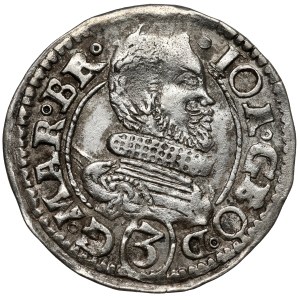 Silesia, John George, 3 krajcars 1611, Karniów - DECORATED - b.rare