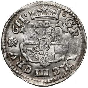 Silesia, John George, 3 krajcars 1611, Karniów - DECORATED - b.rare
