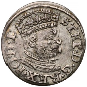 Stefan Batory, Trojak Riga 1586