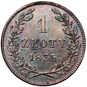 Free City of Krakow, 1 zloty 1835 - shaded