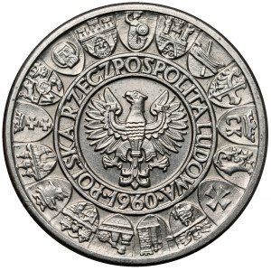 NIKIEL 100 zlotych sample 1960 Mieszko... heads - small eagle