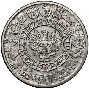 Sample NIKIEL 100 zlotych 1960 Mieszko... characters - with pattern