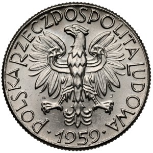 Sample NIKIEL 5 zlotych 1959 Rybak