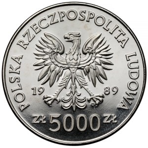 Sample NIKIEL 5,000 zl 1989 Save the Monuments of Toruń