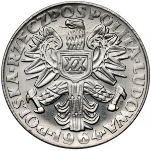 Sample NIKIEL 20 zlotych 1964 woman with grain