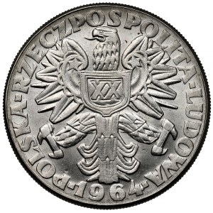 Próba NIKIEL 10 złotych 1964 Kobieta ze zbożem