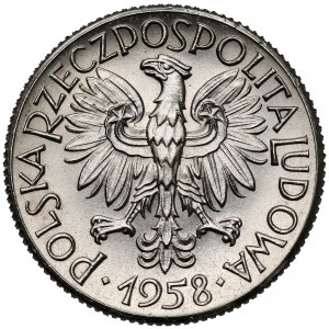 Próba NIKIEL 1 złoty 1958 - nominał