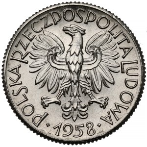 Próba NIKIEL 1 złoty 1958 - kłosy