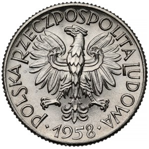 Trial NIKIEL 1 zloty 1958 - pigeons