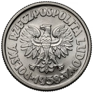 Sample NIKIEL 5 zlotych 1958 - Ship Waryński.
