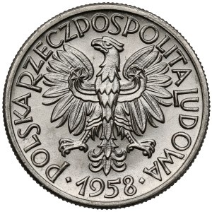 Próba NIKIEL 50 groszy 1958 - wieniec