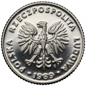 Próba NIKIEL 10 złotych 1989 - lustrzane