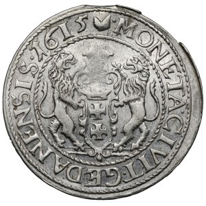 Zikmund III Vasa, Ort Gdaňsk 1615 - typ I - dvojitá linie