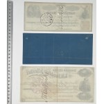 USA, 19th Century Checks. - set (3pcs)