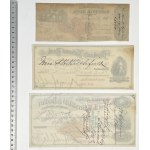 USA, 19th Century Checks. - set (3pcs)