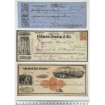 USA, 19th Century Checks. - set (3pcs)