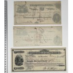 USA, 19th Century Checks. - set (3pcs)
