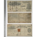 USA, 19th Century Checks. - set (3pcs)
