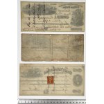 USA, 19th Century Checks. - set (3pcs)