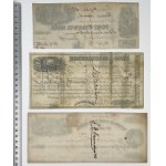 États-Unis, chèques du 19e siècle. - ensemble (3pcs)