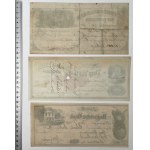 États-Unis, chèques du 19e siècle. - ensemble (3pcs)
