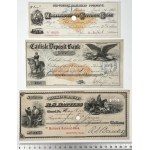 USA, 19th Century Checks. - set (3pcs)