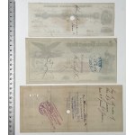 USA, 19th Century Checks. - set (3pcs)