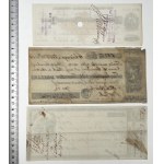USA, Czeki XIX w. - zestaw (3szt)
