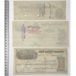 USA, 19th Century Checks. - set (3pcs)