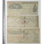 USA, 19th Century Checks. - set (3pcs)