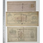 USA, 19th Century Checks. - set (3pcs)