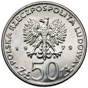NIKIEL 50 gold sample 1979 Mieszko I - half figure
