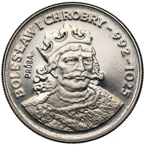 NIKIEL 50 zloty sample 1980 Chrobry - inscription above