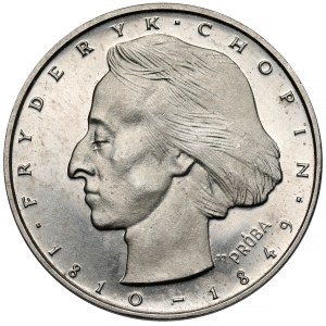 Próba NIKIEL 50 złotych 1972 Chopin - mała głowa