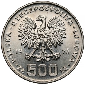 Sample NIKIEL 500 zlotych 1976 Kosciuszko - clockwise