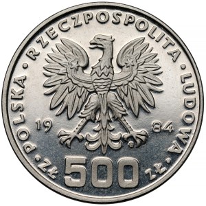 Próba NIKIEL 500 złotych 1984 Łabędzie