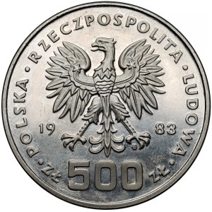 NIKIEL 500 zlotych sample 1983 Sarajevo