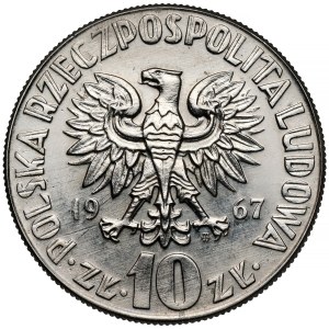 Próba NIKIEL 10 złotych 1967 Kopernik