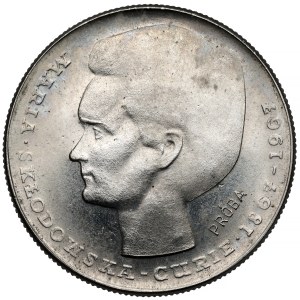 Sample NIKIEL 10 zlotych 1967 Skłodowska-Curie - left