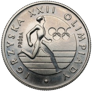 NIKIEL 20 zlotych sample 1980 XXII Olympiad - runner up