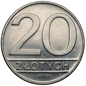 Sample NIKIEL 20 zlotych 1984