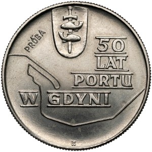 Sample NIKIEL 10 zlotych 1972 Port of Gdynia - background without pattern